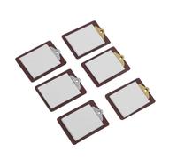FUNOMOCYA 6 Pièces Miniature Whiteboard Clipboards for Dollhouse Accessories Lightweight Simulated Paper Small Writing Boards for DIY Toy House Decoration
