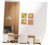 FUNOMOCYA 6 Pièces Panneau Liège Mural Autocollant Carré Épais Tableau Mémo Bureau Pratique Facile Installation