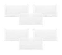 FUNOMOCYA 6 Pièces Porte-noms de Bureau Transparent Double Face Support Rigide pour Plaque de Table Réutilisable Affichage Clair pour Salle de Réunion et Bureau Professionnel