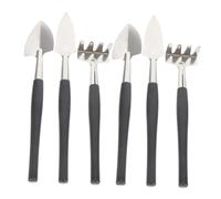 FUNOMOCYA 6 Pièces Small Garden Tools Set Stainless Steel Mini Trowel Hand Rake and Shovel for Indoor Succulent and Potted Plant Care Precision Soil Planting Tools