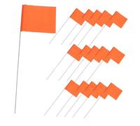 FUNOMOCYA 60 Pièces Mini Garden Marker Flags With Steel Wire Stakes High Visibility Irrigation And Survey Marking Flags For Lawn And Construction Sites
