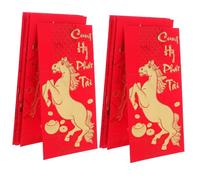 FUNOMOCYA 60 Pièces Money Envelopes For Horse Year Vietnamese Lunar Year Celebration Portable Packets With Traditional Motifs For Spring Festival Birthday And Wedding Gift