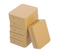 FUNOMOCYA 6pièces Boîte à Thé Vide Doré Boîte à Bonbons à Charnière Contenant De Rangement Compact Pour Maison Et Voyages