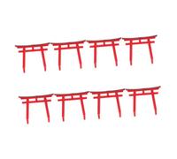 FUNOMOCYA 8 pièces Décoration Aquarium Porte Japonaise Miniature Ornement pour Aquarium et Jardin Statue de Temple Micro Décoration pour Réservoir de Poissons