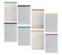 FUNOMOCYA 8 Pièces Legal Writing Tablets Small Tear-off Notepad With Wide Ruled Lines Thick Paper For Office School And Home Use