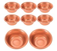 FUNOMOCYA 8 Pièces Mini Bol D'offrande Bouddhiste en Cuivre, 2 Pouces | Vase Spirituel Compact, Usage Personnel aux Autels, Voyages de Pèlerinage, Finition Élégante et Décorative