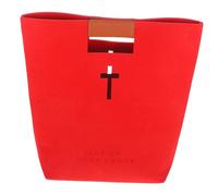 FUNOMOCYA À Bible Feutre Grand Format Tote De Rangement pour Étude Biblique avec Poches à Main Pratique pour Église Et Vie Quotidienne