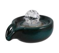 FUNOMOCYA Accessoire de Fontaine Décoratif Céramique avec Ouverture de Remplacement pour Décoration de Cascade Intérieure et Paysagère Cristal