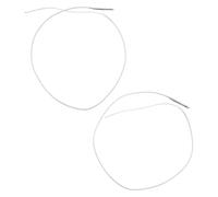 FUNOMOCYA Accessoires de Guitare Acoustique 2pcs Micro de Guitare 2,5 Mm en Métal Argenté pour Performances Live et Pratique Personnelle