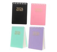 FUNOMOCYA Agenda de Poche Cahiers Spirale Petit Calendrier Mensuel et Hebdomadaire Compact pour Bureau Étudiant Voyageur