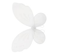 FUNOMOCYA Ailes D'ange Blanches pour Garçon et Filles en Nylon Léger Ailes de Fée pour Filles Accessoire de Déguisement Polyvalent pour Fêtes Halloween et Jeux de Rôle Féeriques Bébé Fée
