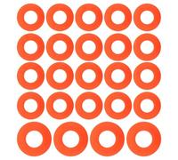 FUNOMOCYA Anneaux Anti-Gouttes Résistants à l'usure Chocs pour Pagaie de Kayak 24 Pièces Garde-Eau la Pagaie PVC Orange et Rame de Canoë Kayak et Sports Nautiques Professionnels