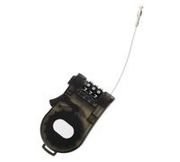 FUNOMOCYA Antivol à Code Compact pour Vélo et Snowboard Câble de Sécurité en Acier Léger et Transparent Noir Antivol Extensible Multifonction pour VTT Chariot et Équipement Outdoor