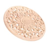 FUNOMOCYA Appliques Bois Sculpté pour Meubles Appliques Décoratives Bois Motifs sans Peinture