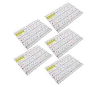 FUNOMOCYA Autocollants Amovibles pour Clavier de Piano 88/61/54/49 Touches, Étiquettes Transparentes Colorées pour Débutants, Guide des Notes de Musique, Pack de 5 Feuilles
