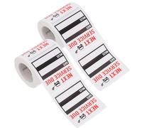 FUNOMOCYA Autocollants de Rappel D'entretien Voiture 150 Pcs Imperméables Adhésifs Non Permanents pour Vidange Huile et Suivi Service, Étiquettes Pratiques et Visibles pour Entretien