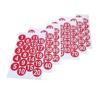 FUNOMOCYA Autocollants Numérotés De 1 À 100 Pour Le Stockage Et Des Boîtes Aux Lettres Étiquettes Rondes En Pvc Robustes Autocollantes Diamètre De 5 Cm