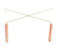 FUNOMOCYA Baguettes de Sourcier en Cuivre 2pcs Léger et Portable pour Divination par l'eau et Localisation de l'or pour Amateurs et Professionnels