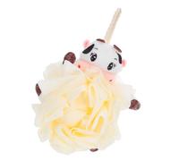 FUNOMOCYA Bain pour Bébés de Vache Blanche Éponge de Douce en Pe Accessoire Bain Moussant et Adorable pour Garçon et Filles