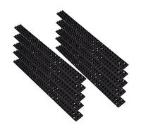 FUNOMOCYA Bande De Piquants Anti-Chats Et Oiseaux Extérieure en Plastique Noir pour Jardin Et Clôture, Lot de 10 Pièces, Protection Invasions Animales, Prévention sans Blessure