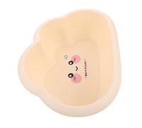 FUNOMOCYA Bassine à Laver Bébé Grosse Capacité en Plastique Beige Motifs, Bassin Stable et Facile à Nettoyer, Adaptée Bain, le Lavage du Visage Pieds, pour Salle de Bain et Activités