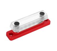 FUNOMOCYA Bloc de Distribution Électrique Haute Capacité Positions Rouge Borne à Vis Robuste pour Véhicules Récréatifs et Marins Gestion Câbles Optimisée et Dissipation Thermique