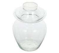 FUNOMOCYA Bocal Verre Pour Conserves Pot Hermétique Traditionnel Pour Légumes Marinés Jarre à Fermentation Avec Joint à Eau Pour Cuisine Surface Lisse Et Capacité Importante Pot Scellé Pour