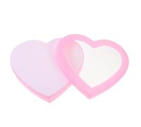 FUNOMOCYA Boîte à Bagues pour Filles Forme de Cœur Étui Décoratif avec Cristaux Rangement Bijoux Polyvalent pour Garçon Fille Boîte Rose Compartiments Cadeau Pratique et Décoratif
