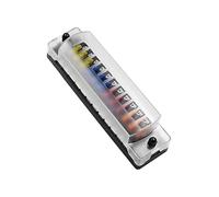 FUNOMOCYA Boîte à Fusibles Voies avec Voyant pour Auto Bateau Rv Bloc de Distribution et Pratique Protection Électrique Fiable