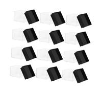 FUNOMOCYA Boîte à Spécimens Carrée Transparente 12 Pièces, Coffret de Rangement Plastique Léger pour Minéraux et Cristaux, Récipient D'exposition Bureau Adapté Collection et Présentation