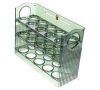 FUNOMOCYA Boîte à Œufs Protège les Œufs Toutes les Directions en Plastique pour Réfrigérateur Rangement en Fentes Séparées pour Familles et Restaurants