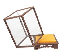 FUNOMOCYA Boîte de Rangement en Bois et Verre pour Collections et Objets Artisanaux, Vitrine Transparente Simple Adaptée à L'étude et Chambre D'garçon et Filles