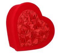 FUNOMOCYA Boîte en Carton Rouge Forme Cœur Saint-valentin 23x21x9 Cm, Boîte à Dragées Décorative, Coffret Présent pour Chocolats, Fleurs et Friandises, Emballage Présent Romantique pour