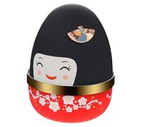 FUNOMOCYA Boîte Musique Japonaise Rotative Style Poupée Adorable Ornement Décoratif pour Maison Rose Rouge