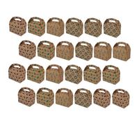 FUNOMOCYA Boîtes à Présents de Noël en Papier Épais 24 Pcs Petites Boîtes à Bonbons Motifs Festifs Couronne Chapeau de Noël Sapin Canne en Sucre Réutilisable pour Fête et Rangement