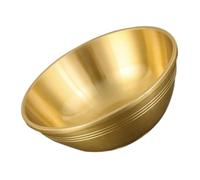 FUNOMOCYA Bol en Cuivre Épais Polyvalent pour Temple Bouddhiste Bol Sacré pour Eau Riz et Offrandes Décoration Spirituelle Intérieure et Extérieure Cadeau pour Pratiquants et Amateurs de