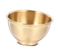 FUNOMOCYA Bol en cuivre vintage pour usage sacré Bol en laiton décoratif et résistant à la corrosion pour culte bouddhiste et usage domestique