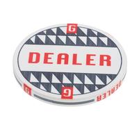 FUNOMOCYA Bouton de Croupier en Céramique 52X5 MM pour Poker Accessoire de Jeu de Hasard Jeton de Poker Fantaisie Marqueur de Table pour Parties à Domicile et Soirées Entre Amis