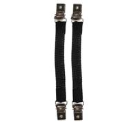 FUNOMOCYA Brides arrière pour mules, 1 paire, noir, bande élastique amovible, boucle métallique, fixation facile, maintien antidérapant pour la marche
