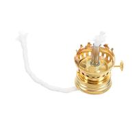 FUNOMOCYA Brûleur de Lampe à Huile Rétro Laiton Doré Support Mèche pour Lampe Pétrole Vintage Accessoire pour Éclairage Intérieur et Extérieur