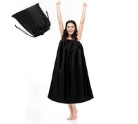 FUNOMOCYA Cabine d'Essayage Portable 12 M Noire en Polyester Respirant Tente d'Intimité Multifonction pour Plage et Camping Vestiaire Léger Pliable pour Baignade et Couleur Aléatoire