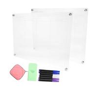 FUNOMOCYA Calendrier Magnétique pour Réfrigérateur Planificateur Hebdomadaire et Mensuel Effaçable à Sec Accessoire Polyvalent pour Organisation et Communication avec Marqueurs et Gomme