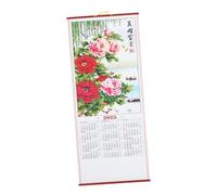 FUNOMOCYA Calendrier Mural Imitation Rotin Année Serpent avec Impression Anglaise pour Bureau et Famille Calendrier Suspendu Pratique pour Planification et Mémos