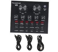 FUNOMOCYA Carte Professionnelle Live Mixeur Audio Externe USB Carte pour Diffusion Ktv