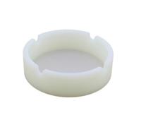 FUNOMOCYA Cendrier Rond Silicone Chaleur et Incassable Fentes Design Lumineux Nocturne Blanc Phosphorescent
