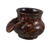 FUNOMOCYA Ceramic Tabletop Waterfall Fountain Jar Traditional Outdoor Garden Fish Tank Decor Indoor Hydroponic Planter