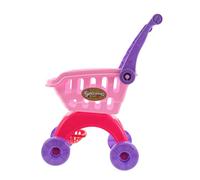FUNOMOCYA Chariot de Courses Garçon Fille Miniature Rouge Caddie Simulant Supermarché Panier de Jeu Éducatif pour Garçon Fille Poussette Facile à Manœuvrer Cadeau Ludique pour Jeux Imitation