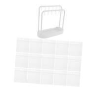 FUNOMOCYA Cintre Miniature Organisateur De Rangement pour Vêtements De Poupée Support D'épingle à Revers avec Crochets Décor De Maison De Poupée White