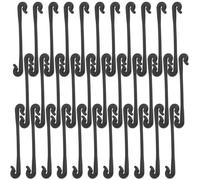 FUNOMOCYA Clips de Fixation pour tiges de Raisin et Arbres fruitiers, Lot de 100, Plastique Noir, Forme Plate, Usage Jardinier pour Augmentation de rendement fruitier