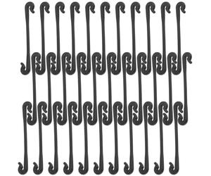 FUNOMOCYA Clips de Fixation pour tiges de Raisin et Arbres fruitiers, Lot de 100, Plastique Noir, Forme Plate, Usage Jardinier pour Augmentation de rendement fruitier